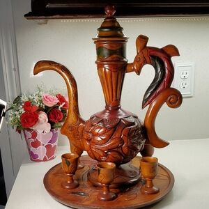 Rare & Vintage Decanter/Wine Pitcher Set (9pcs)